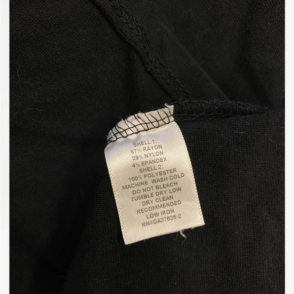 Monteau Black Lace Short Sleeve  Mini Dress Size XS - Picture 9 of 9